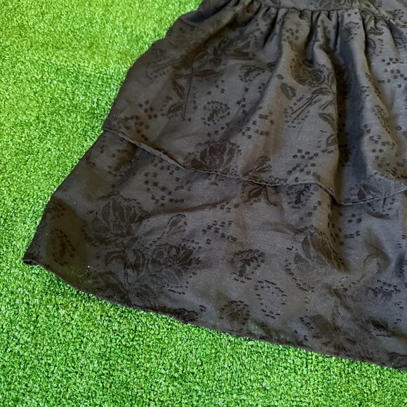 Wild Fable Black Tiered Fit & Flare Ajustable Spaghetti Straps Mini Dress Size M - Picture 4 of 13